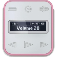 Memorex Clip &amp; Play MMP8002-PNK - Digital player - flash 2 GB - WMA, MP3, protected WMA (DRM 10) - pink