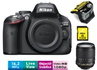 Pack Fnac : Nikon D5100 + Obj. Nikon AF-S DX ED 18 - 105 mm f/3.5 - 5.6 s&eacute;rie G + Fourre-Tout + Carte SDHC 4 Go