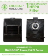 Rainbow Rexair Cleaner E Series Vacuum Cleaner E Series - Washable &amp; Reusable Exhaust HEPA Filter - Compare to Part# R10520, R-10520, R12106B; Designe