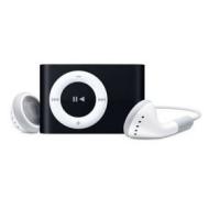 2GB MP3 SHUFFLE PLAYER IN BLACK + MAINS CHARGER- 500 SONGS