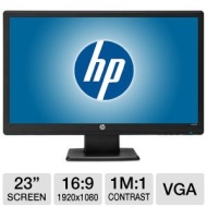 HP C3P22A8#ABA W2371b 23&quot; Class LED Backlit Monitor - 1920 x 1080, 16:9, 1000000:1 Dynamic, 5ms, VGA, Energy Star &nbsp;C3P22A8#ABA