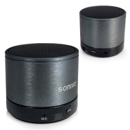 SoundWave SW100 - Bluetooth Ricaricabile Portatile Altoparlante ARGENTO - Altoparlante Senza Fili - Adatto a TUTTI i Dispositivi Audio ( Vivavoce / Ha