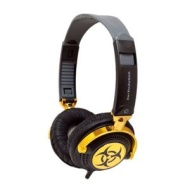 iFrogz EP-NP-4300 EarPollution Nerve Pipe Headphones - Hazard (Black/Gold)