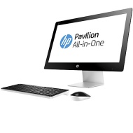 HP Pavilion 23-q272na All-in-One Desktop PC, Intel Core i7, 8GB RAM, 2TB, 23&quot;, Blizzard White