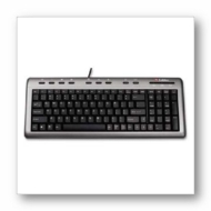 Labtec Ultra Flat Keyboard - Silver/Black