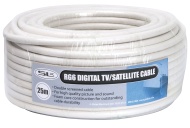 Philex RG6  Satellite 25m Cable - White