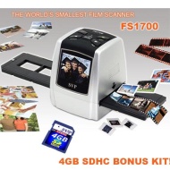 SVP FS1700 Silver(8GB included) Digital Film Scanner w/ 2.4&quot; Build-in LCD , ~&quot;World&#039;s Smallest Film Scanner&quot;~