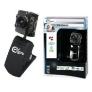 Ex-Pro Skype Compatible - Super Laptop/Desktop CLIP on Video Webcam 300K 1.3M Pixel - Super Cam, Glass Lense, 6 LED Lights - Web Camera Cam - 100% com
