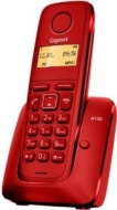 Siemens Gigaset SIAA120R - Teléfono fijo inalámbrico, agenda 50 registros, color rojo