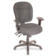 Alera Technologies Alera Wrigley Series Mid Back Multifunction Chair With Gray Upholstery - ALEWR42FB60B