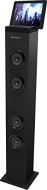 AR+SOUND AR1000BK Bluetooth Tall Tower Stereo Speaker System with Built-In Radio, Docking Station and Remote Control (Black)