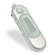 Micropix - MP3 Player mit FM-Radio USB-und Voice Recorder (4GB, Silver)