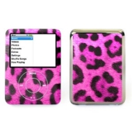 Pink Jaguar Skin - Lapjacks decorative vinyl skin for Apple iPod nano 3rd generation