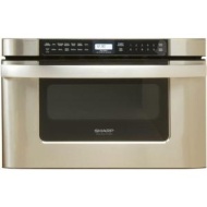 Sharp Microwave Drawer KB-6524PS - Microwave oven - built-in - 34 litres - 1000 W - stainless steel