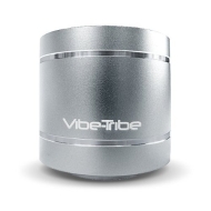 Vibe-Tribe Troll Silver: Compact Vibration Speaker &amp; MP3 player, funzionamento stand-alone grazie a slot SD-card, Radio FM e Telecomando Infrarossi