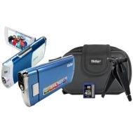 Vivitar 16MP Full HD Blue Camcorder Bundle