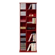 CLAREMONT - CD DVD Blu-ray Video Multimedia Storage Unit - Mahogany