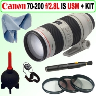 Canon EF 70-200mm f/2.8L IS USM Telephoto Zoom Lens + Accessory Kit