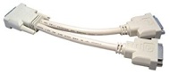 Max Value Cavo splitter DVI-D, 1 maschio - 2 femmine, 0,3 m, colore: Beige