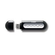 Coby MP3 PLAYER WITH 1 GB FLASH MEMORY &amp; USB DRIVE