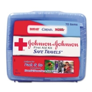 Johnson amp Johnson Safe Travels First Aid Kit 70 Pieces