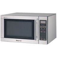 Magic Chef 1.6 Cu Ft Countertop Microwave Stainless Steel MCD1611ST
