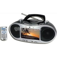 Naxa NDL-252 Portable DVD Boom Box With a built-in 7&quot; LCD screen