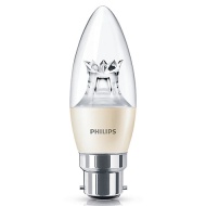 Philips 4W BC LED Clear Candle Bulb