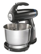 Sunbeam 2594 350-Watt MixMaster Stand Mixer with Dough Hooks and Beaters, Black