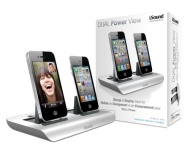 iSound Dual Power View Charging Dock for iPhone and iPod - White