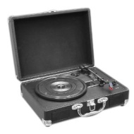 Pyle PVTT2UBK Platine Tourne-disque avec Courroie R&eacute;tro USB/Batterie Rechargeable Noir