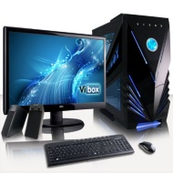 VIBOX Ultra Package 11W - Quad Core, Home, Office, Family, Gaming PC, Multimedia, Desktop PC, Computer Full Package with Windows 8.1, 22&quot; Monitor, Spe