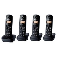Panasonic KX-TG1614EH Quad Telephone - Black