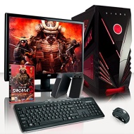 VIBOX Standard Paquete 2 - Cheap, Oficina, Familia, Gamer, Gaming PC, Multimedia, Desktop PC, Ordenador de Sobremesa Paquete con 1x Juego, 19&quot; Monitor