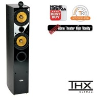 Crystal Acoustics TX-T2 Special Edition Stereo front tower speaker (1 unit) - Black gloss &amp; Black Ash