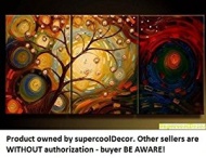 Modern Oil Painting on Canvas Stretched-framed - Abstract - ytg0032 - Return shipping covered for continental US regions
