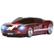 Road Mice Ford GT Car Wireless Computer Mouse - Red with White Stripes