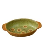 Grasslands Road Indian Summer Sunflowerau Gratin Dish, 1-3/4-Inch by 9-Inch by 5-1/4-Inch