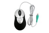 Brand New Delux Wired Optical Mouse, 3-button, PS/2
