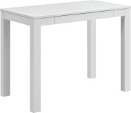 Parsons Desk with Drawer, White Finish
