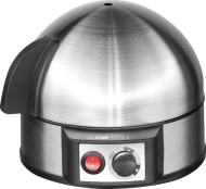 Clatronic 263 118 EK 3321 Eierkocher mit H&auml;rtegradeinstellung (7 Eier) 400 Watt inox