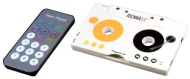 Technaxx DT-02 Adattatore di cassette (senza cavo, lettore MP3, cuffie, slot SDHC, batteria al litio integratam per autoradio e deck)