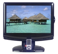 Logik L19LIDI9 black 19&quot; digital HD Ready LCD TV with iPod Dock and DVD player