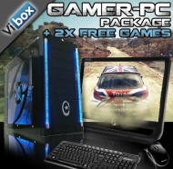 VIBOX Centre Package 10 - Home, Office, Family, Gaming PC, Multimedia, Desktop, PC, Computer, Full Package with 22&quot; Monitor, Speakers, Keyboard &amp; Mous