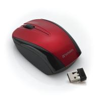 Verbatim 96897 Nano Wireless Notebook Optical Mouse - Red
