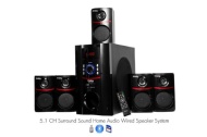 Frisby FS-5010BT 5.1 Surround Sound Home Theater Speakers System with Bluetooth USB/SD and Remote