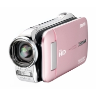 Sanyo VPC-GH1EXP-B Xacti GH1 Full HD Dual Camcorder with 14M Photos and HDMI - Pink