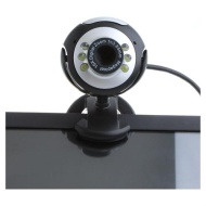 USB 2.0 50.0M 6 LED PC Camera HD Webcam Camera Web Cam with MIC for Computer PC Laptop Round