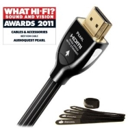 Audioquest &quot;Award Winning&quot; Pearl Hdmi 1.5m - High Speed With Ethernet - FREE Pack Of Fisual Chunky Cable Ties Worth &pound;3.99