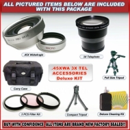 3x Telephoto &amp; Wa Mc Lens KIT for Kodak Dx6490 Dx7590